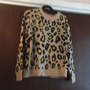 NWT leopard print sweater.